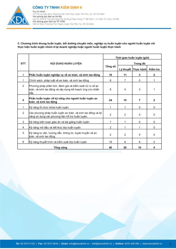 Mở lớp huấn luyện giảng viên nguồn